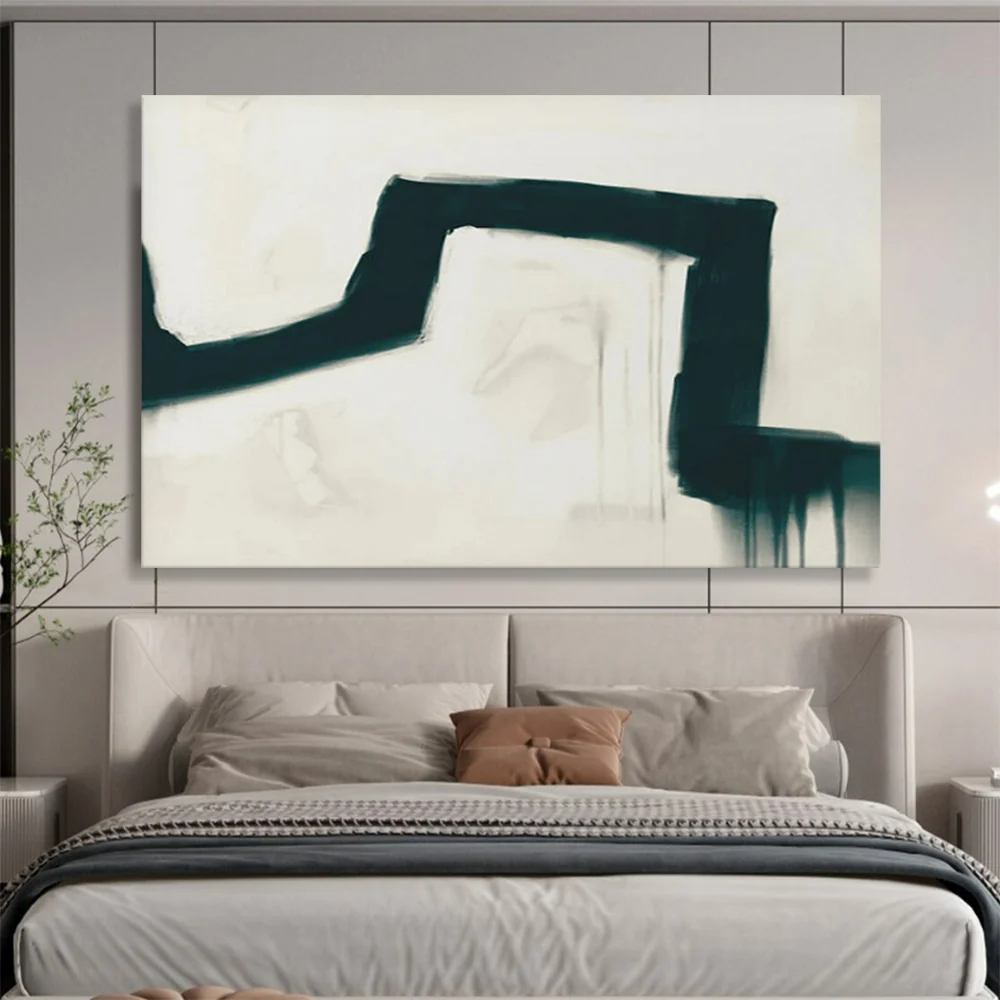 Days Hand-Painted Dramatic - original hand-painted artwork for hotel